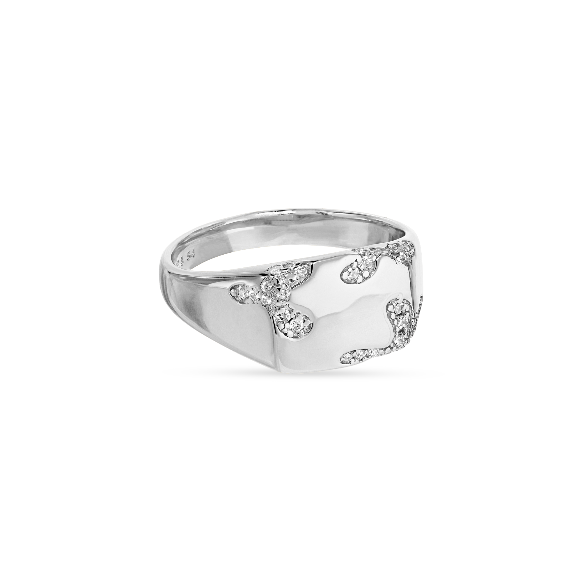 Iced Signet ring - sølv